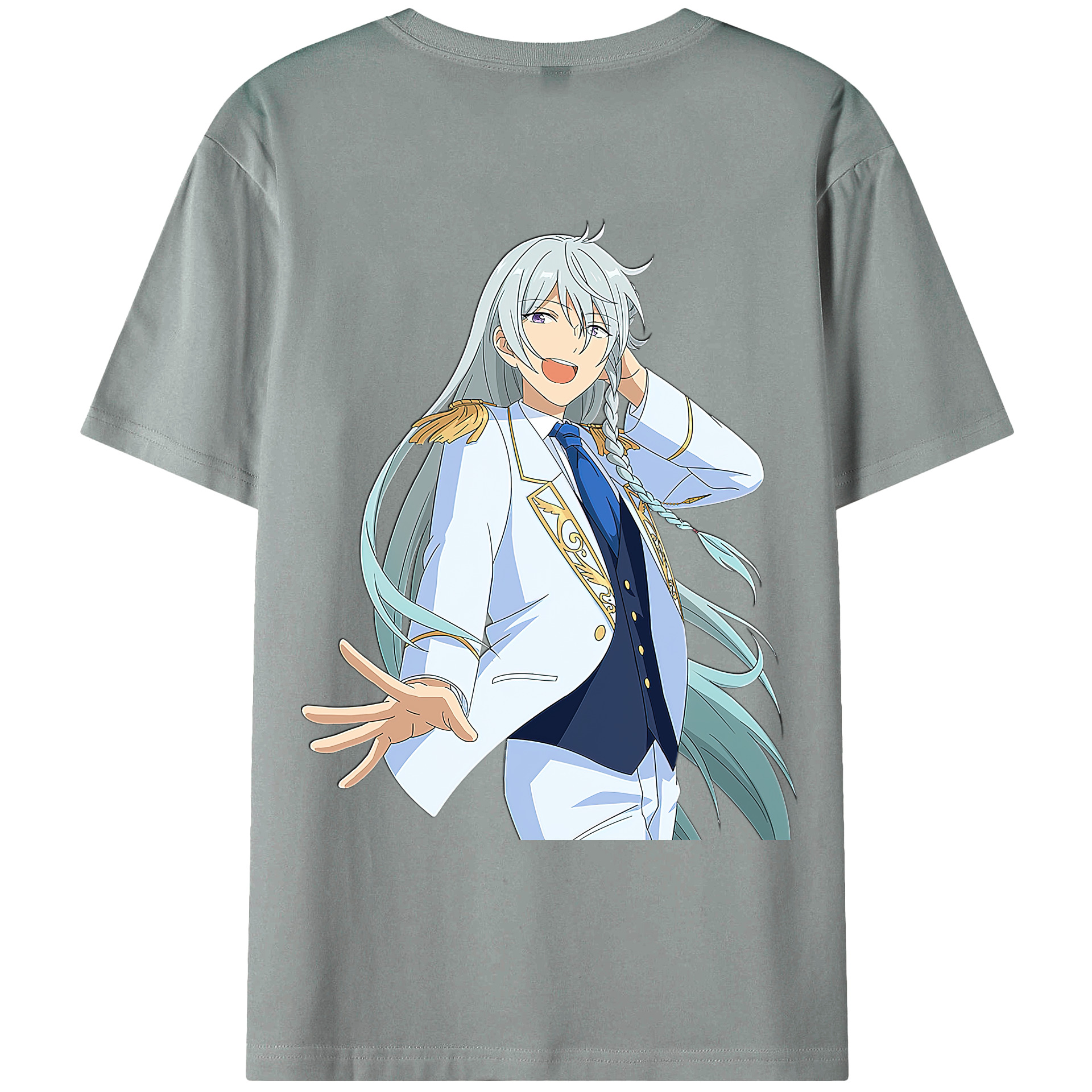 （画像用） あんさんぶるスターズ! Ensemble Stars 綿100％ メンズ半袖Tシャツ（バックプリント） 通気性